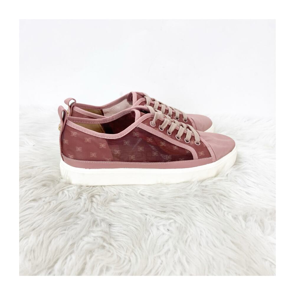Sam Edelman Edelyn Size 8.5 Pink Women's Low Top Casual Mesh Comfort Sneaker - Picture 4 of 13